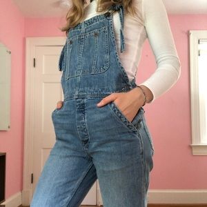 Free people boyfriend overalls
